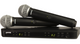 Shure BLX288/PG58 J11 Wireless Dual Vocal System w 2x PG58 Handheld Transmitters