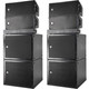 4x RCF SUB8004-AS 18" Professional Subwoofer W/ 4x RCF HDL10-A Active Line Array