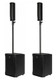 2x RCF EVOX J8 Active 2-Way Line Array System 1400W Speaker + XLR Cables (MINT)