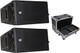 2x RCF-HDL 10-A Active Line Array Speaker + ProX X-RCF-HDL10AX2W Flight Case