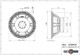 Dimensional drawing for B&C 15TBW100.