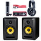 2x KRK CL5G3-NA 5" CLASSIC Professional Studio Monitor W/ Focusrite Scarlett 2i2 Studio