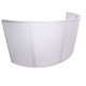 ProX XF-LUNA WH LUNA DJ Facade 5 Panel White Hardware with Black White Scrim Kit