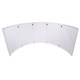 ProX XF-LUNA WH LUNA DJ Facade 5 Panel White Hardware with Black White Scrim Kit