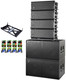 4x DAS Event-210A Dual 10" Powered Line Array + 2x Event 218A Dual 18" Subwoofer