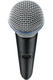 Beta 58A handheld digital mic angle