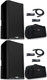 2x QSC K12.2 12" Active DJ 2000W 2-Way PA Speaker + Cables + 2x GPA-TOTE12 BAGS