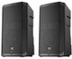 2x Electro-Voice ELX200-15P Active 15" 1200W Class-D Amplified EV Powered Speaker