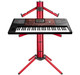 Korg PA700 61-key Arranger Workstation + Konig & Meyer 18860 Red Keyboard Stand