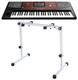 Korg PA700 61-key Arranger Workstation + K&M 18820 White Keyboard Table Stand