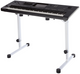 Korg PA700 61-key Arranger Workstation + K&M 18820 White Keyboard Table Stand