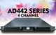 Admark AD442 Pro Power Amplifier One Space Rack-Mountable 4200W x 4 @ 8-Ohm AMP.