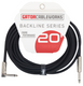 Gator GCWB-INS-20RA Strt - RA Instrument Cable 1/4" Straight to 1/4" Right Angle