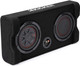 Kicker 48TRTP82 8" Thin Down Firing Subwoofer & Passive Radiator Enclosure 2-Ohm