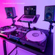 Gravity FDJT 01 DJ Desk with Adjustable Loudspeaker and Laptop Trays
