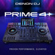 Denon PRIME 4+ WI-FI STREAMING DJ Controller + XS-PRIME4 W + Headphones and MIC.