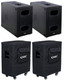 2x QSC KS212C Active Dual 12" Powered Cardioid Subwoofer 3600W + 2x KS212C-CVR