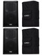 2x QSC KW122 12" 2-way 1000 Watts, Active PA / DJ Powered Speaker + 2x KW122-CVR