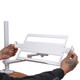 ProX X-FLEXARMWH White Adjustable Arm Mount Stand For 12-17" Laptop
