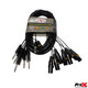 ProX XC-8SXM10 10Ft High-Performance 8-Channel Snake Cable XLR-M TO 1/4" TRS