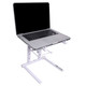 ProX T-LPS600 WHITE DJ Foldable Laptop Stand with Carrying Bag - White
