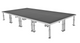 ProX XSU-8X16PKG StageOne 8'x16'ft Portable Stage Package 16-22" Adjustable legs