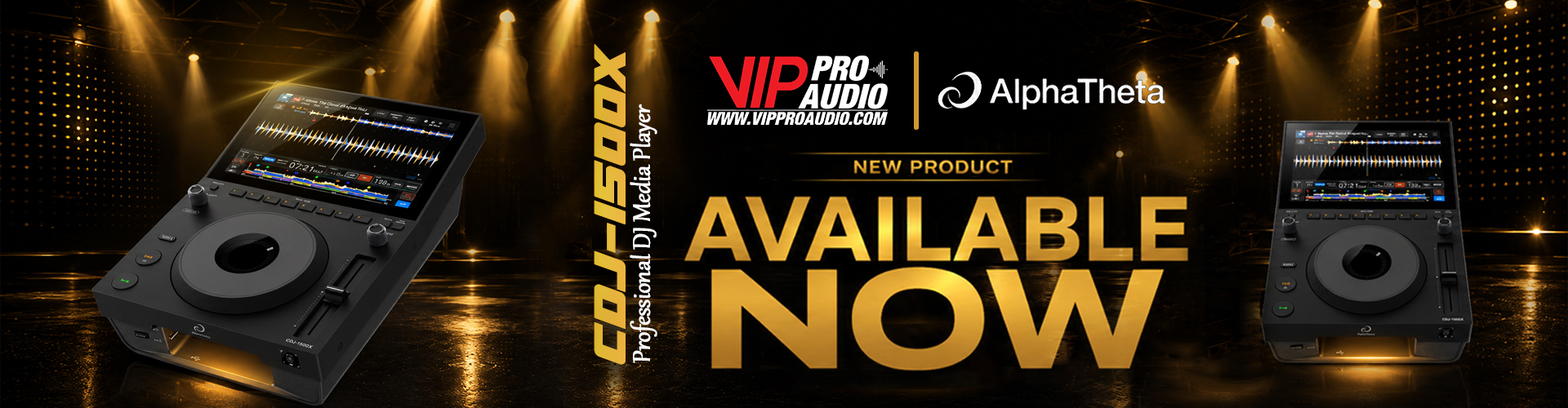 AlphaTheta CDJ-1500X Banner