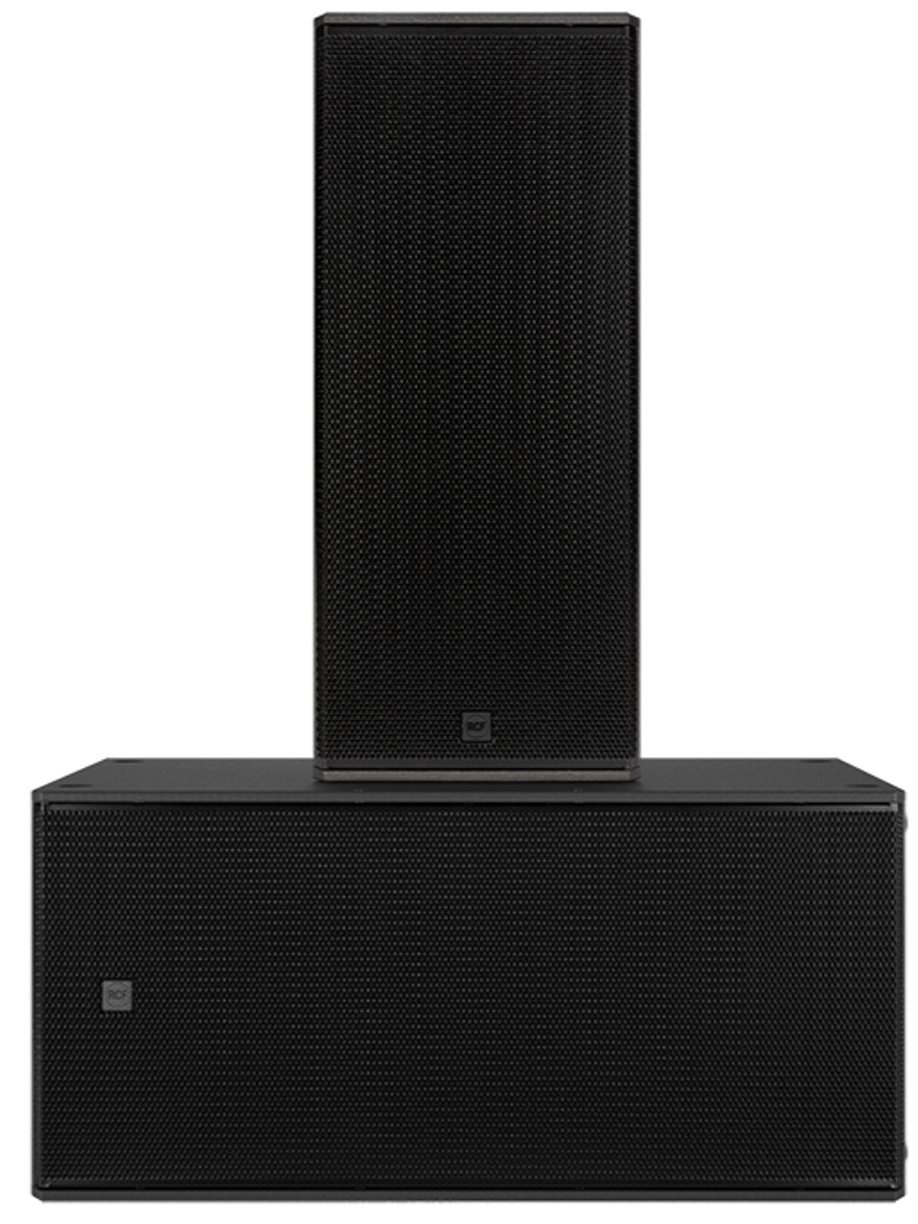 RCF SUB 8008AS Powered Dual 18" Subwoofer + RCF NX 985A 3Way Powered
