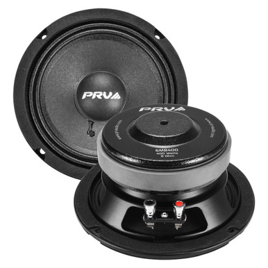 4x PRV Audio 6MB400 Midbass Lautsprecher – 6,5 Zoll, 8 Ohm, 400W RMS, Für Pro Audio Anlagen