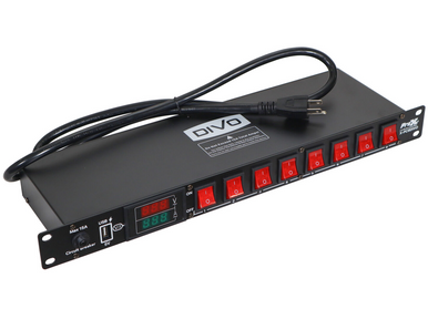 ProX X-PC8DIVO 8 Outlet Rackmount Power Conditioner w/ A&V meter & USB port