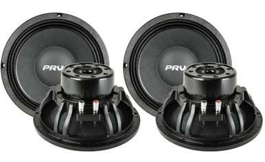 2x PRV MT10W1200-NDY-4 10 PRO Audio Low Frequency Midbass Woofer 2400W