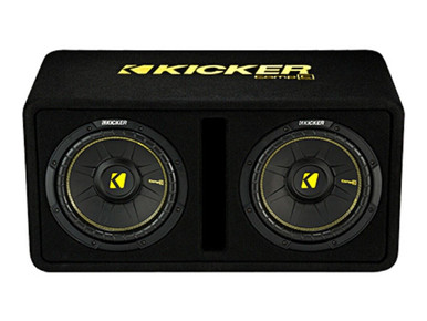 Kicker 44DCWC122 Dual CompC 12 Subwoofers in Vented Enclosure 2-Ohm