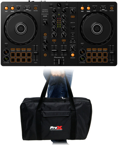 Pioneer DDJ-FLX4 2-Ch DJ Controller, Rekordbox & Serato Compatible +  XB-MDDJSR2