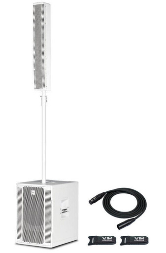 RCF EVOX 12 White Active Portable 2-Way Column Array PA / DJ System ...