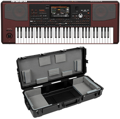 Korg PA1000 61-Key Arranger Portable Keyboard + SKB 3I-4217-TKBD Case (OPEN  BOX)