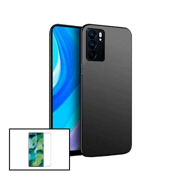 Kit protector de vidrio y funda SlimShield para Oppo Reno6 5G