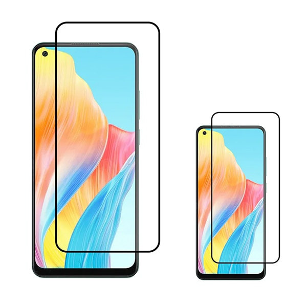 Protector de Cristal Templado Full Cover para Oppo Reno8 T (2 unidades)
