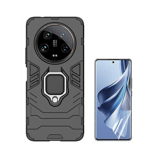 Protector Hydrogel Full Cover y Funda Military Defender para Xiaomi 14 Ultra