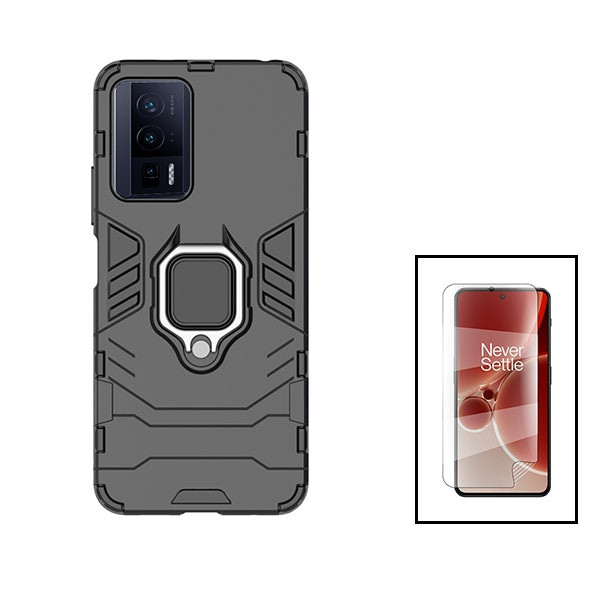 Hydrogel screen protector and 3-in-1 Military Defender case for Xiaomi Poco F5 Pro