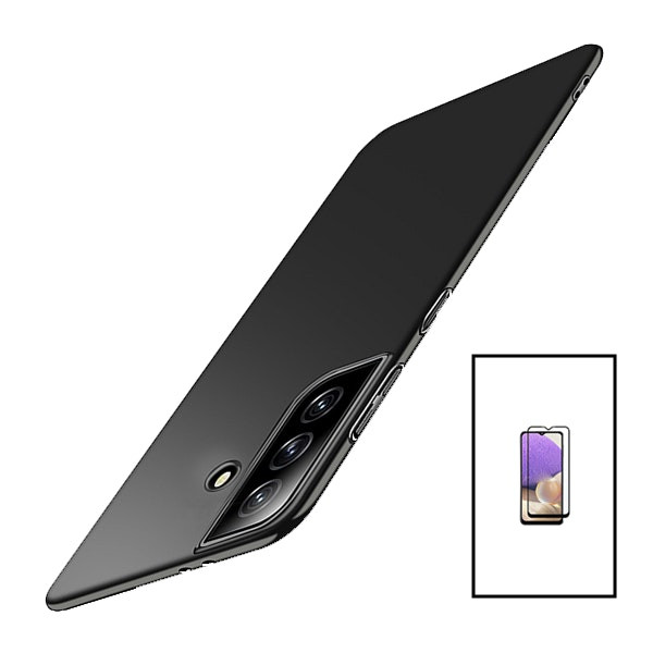 SlimShield case and Full Cover tempered glass kit for Samsung Galaxy A34 5G - Black