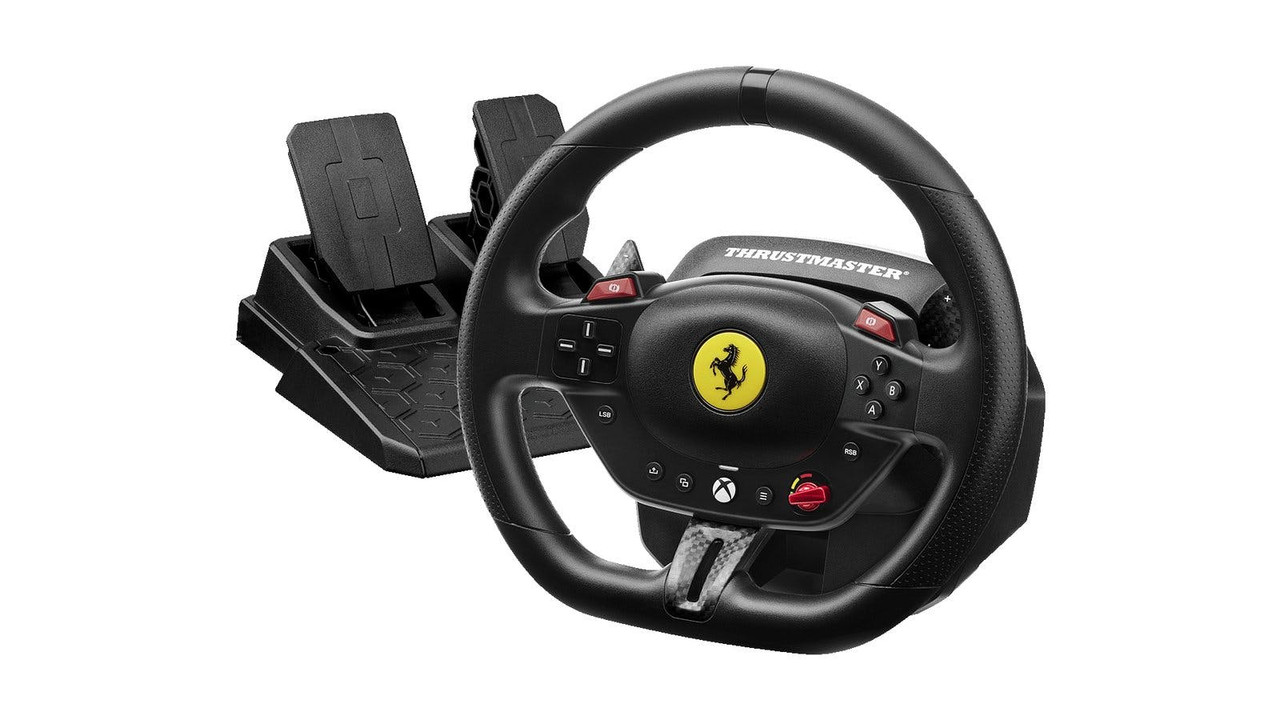 Volante y pedales Thrustmaster T98 Ferrari 296 GTS Edition para PC y Xbox