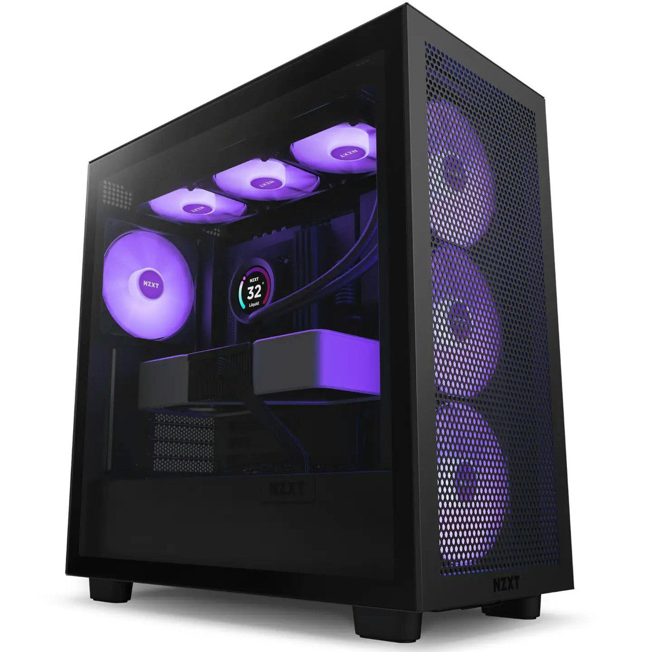 NZXT H7 Flow RGB ATX case with tempered glass side panel