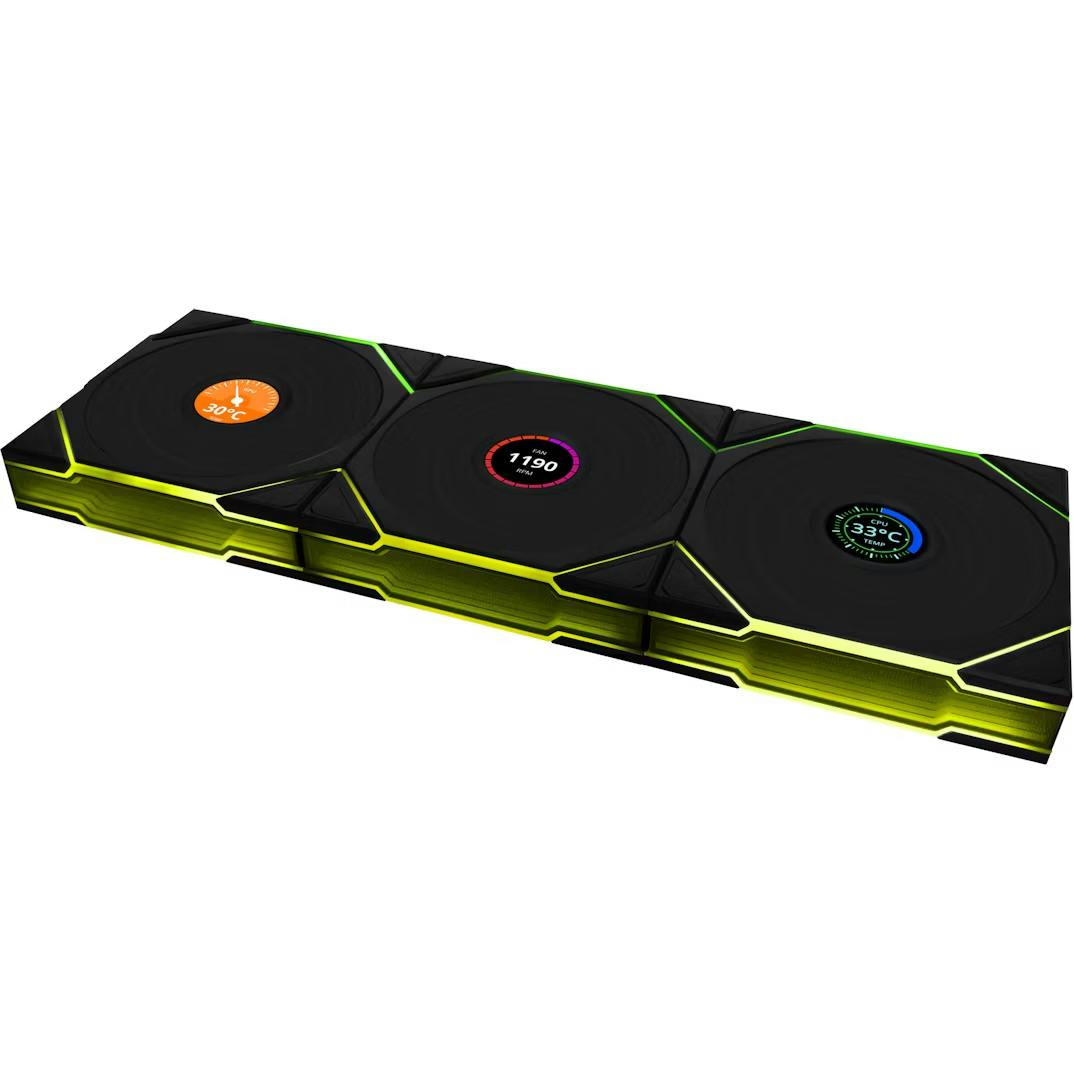 UNI FAN TL LCD Wireless 120mm (Pack 3)
