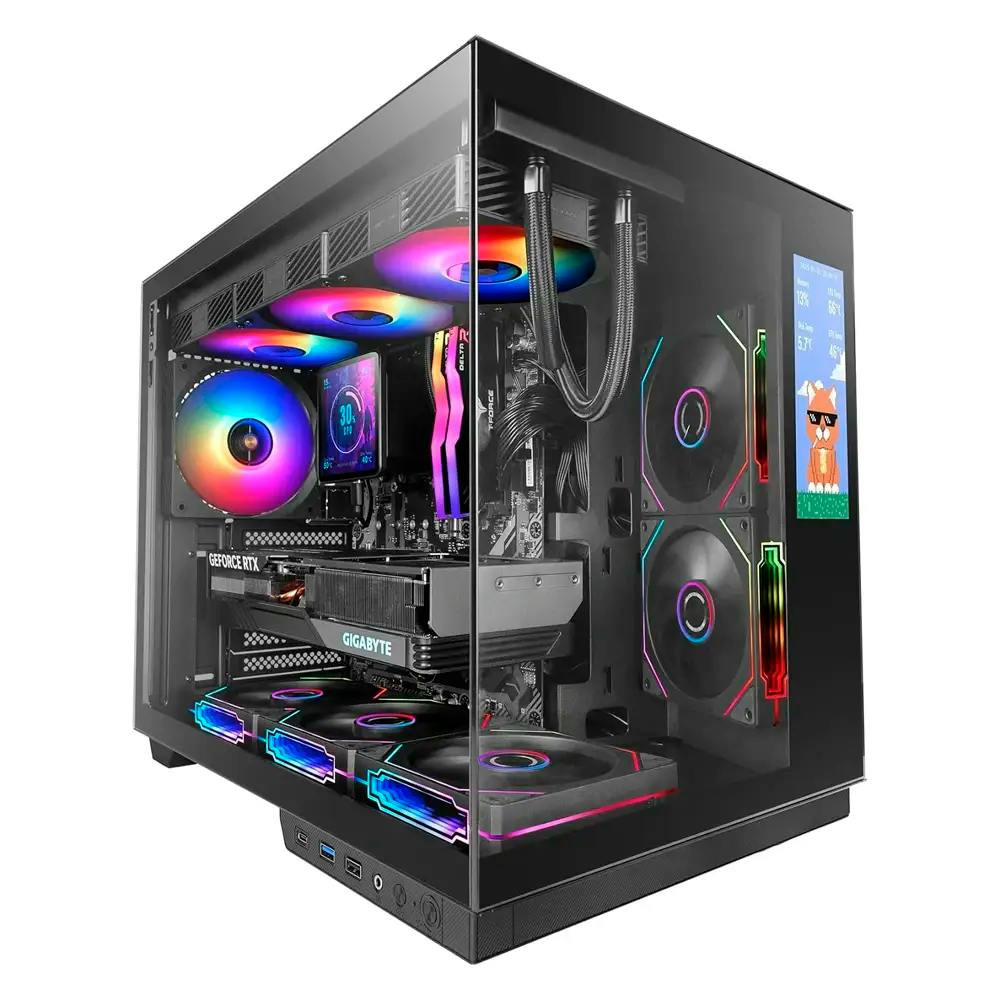 Caja ATX MC-MIRAGE con pantalla IPS 7,2" y vidrio templado