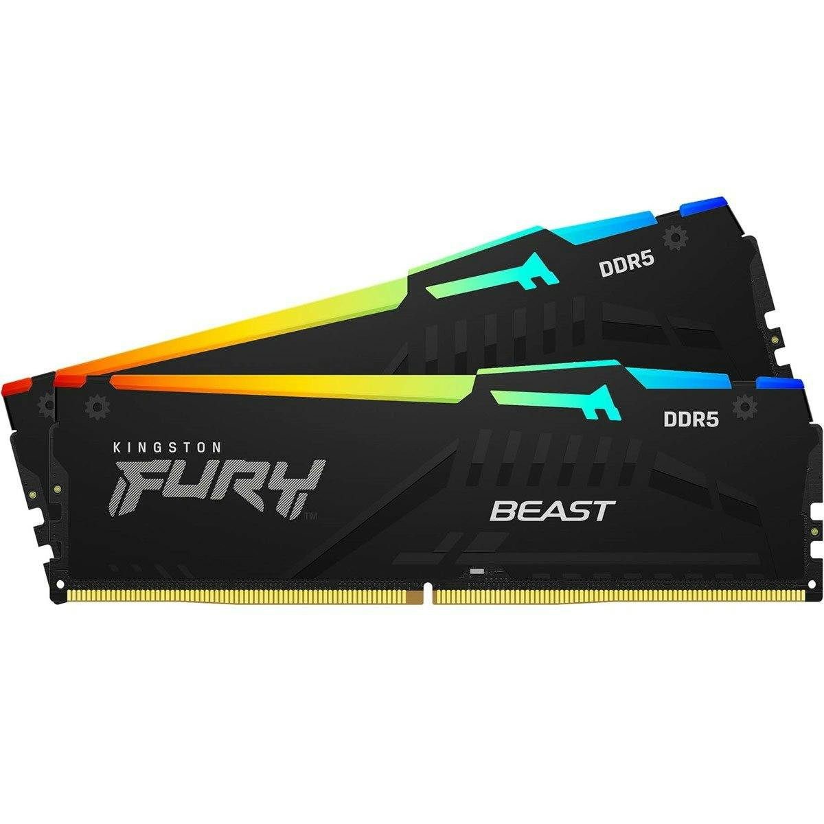 Fury Beast RGB DDR5 16GB (2x8GB) 6000MHz CL36 - Black