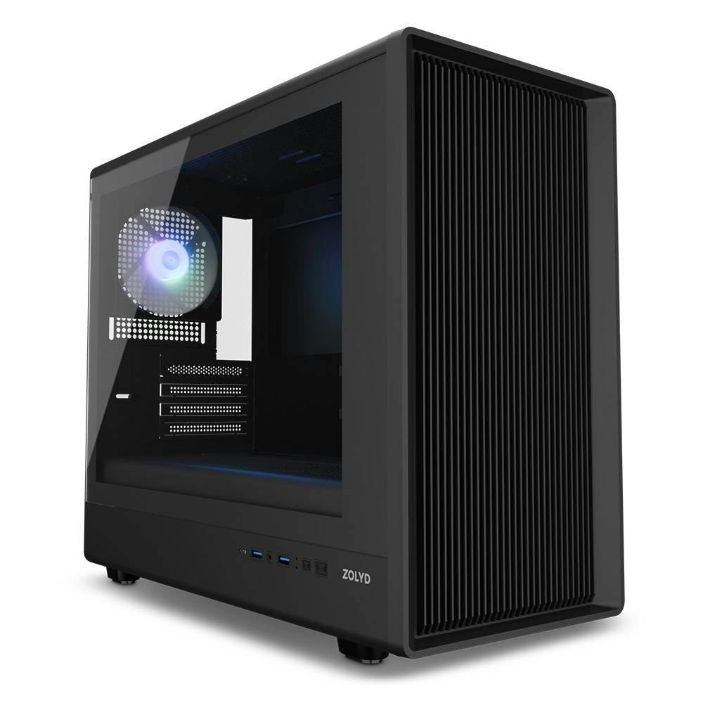 Caja Karion Micro-ATX con Panel Lateral de Vidrio Templado y ARGB