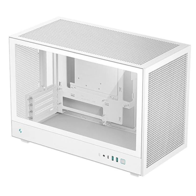 CH260 caja micro-torre con panel de cristal templado y USB-C Blanco