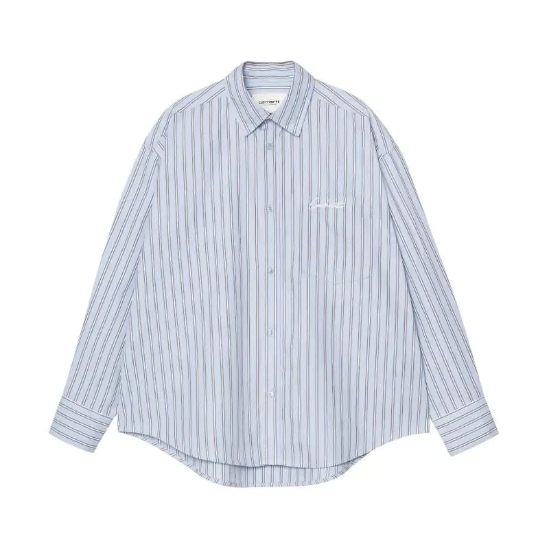 Grimsby shirt cotton blue