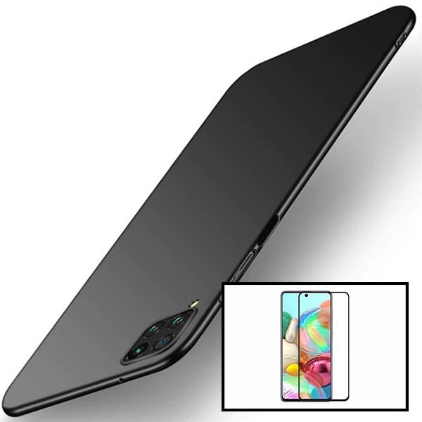 Protector de Vidrio Full Cover 5D y Funda SlimShield para Samsung Galaxy A42 5G