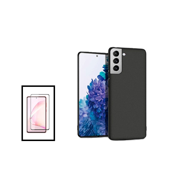 Full Cover tempered glass and SlimShield case kit for Galaxy S21 FE 5G